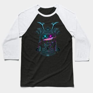 Samurai mask liquid cut Baseball T-Shirt